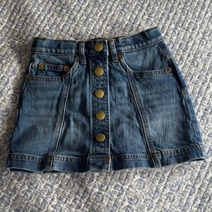 Crewcuts Blue Denim Skirt with Button Front